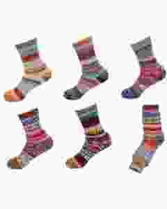 ANTONIO Winter Wollsocken Damen bunt 3er