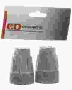 OSSENBERG KRÜCKENKAPSEL 19MM GRAU 1 PAAR