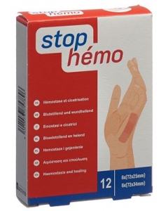 STOP HEMO PFLASTER HÄMOSTAT STERIL ASS 1