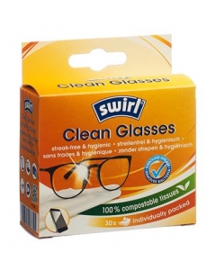 SWIRL BRILLENPUTZTÜCHER 30 STK