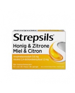 STREPSILS LUTSCHTABL HONIG & ZITRONE 24