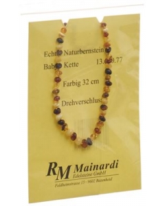 MAINARDI NATUR BERNSTEIN 32CM FARBIG DRE