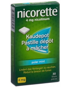 NICORETTE POLAR MINT KAUDEPOTS 4 MG 30 S