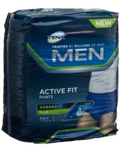 TENA MEN ACTIVE FIT PANTS PLUS L/XL 10 S