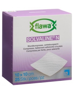 FLAWA SOLVALINE N KOMPRESSEN 10X10CM STE