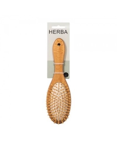 HERBA HAARBÜRSTE M HOLZSTIFT OVAL BUCHEN