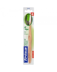 TRISA NATURAL CLEAN HOLZZAHNBÜRSTE SOFT
