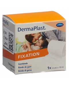 DERMAPLAST GAZEBINDE FESTKANTIG 4CMX10M