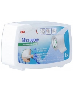 3M MICROPORE VLIES M DISP 25MMX5M WEISS