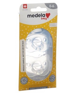 MEDELA BABY NUGGI SOFT SILICONE 0-6 BLAU