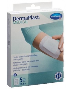 DERMAPLAST MEDICAL VLIESVERBAND 10X8CM 5