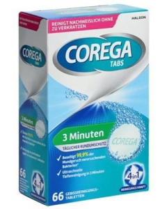 COREGA 3MIN CLEANSER TABS 66 STK