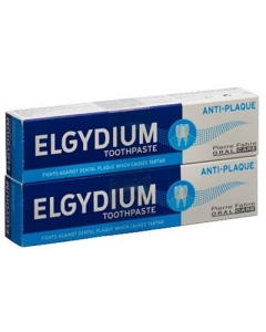 ELGYDIUM Anti-Plaque Zahnpasta Duo 2 x 7