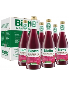 BIOTTA PREISELBEERE PLUS 6 FL 5 DL